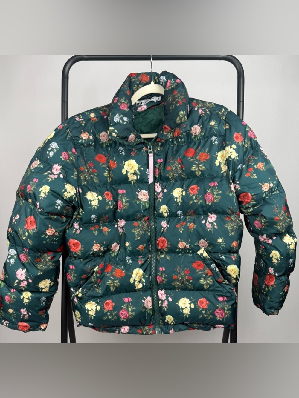 Anthropologie Nuuly Rachel Antonoff Jemma Rose Floral Puffer Jacket EUC - Picture 5 of 9